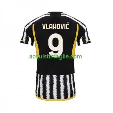 Divisa di Calcio Juventus Dusan Vlahovic 9 Prima 2023/2024